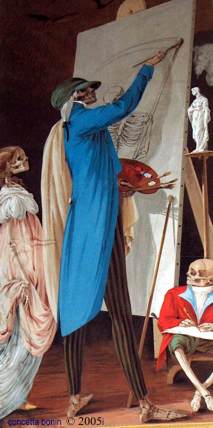 Santa Grata- Bergamo- Vincenzo bonomini: "Pittore che sta dipengendo la morte"- foto Concetta Bonini - vietata riproduzione