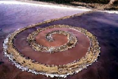 : Robert Smithson, Spiral Jetty, Great Salt Lake, Utah. 